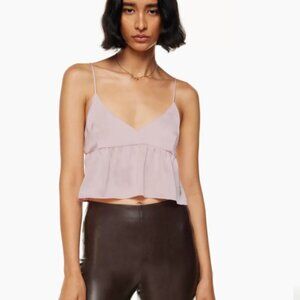 Aritzia satin babydoll top